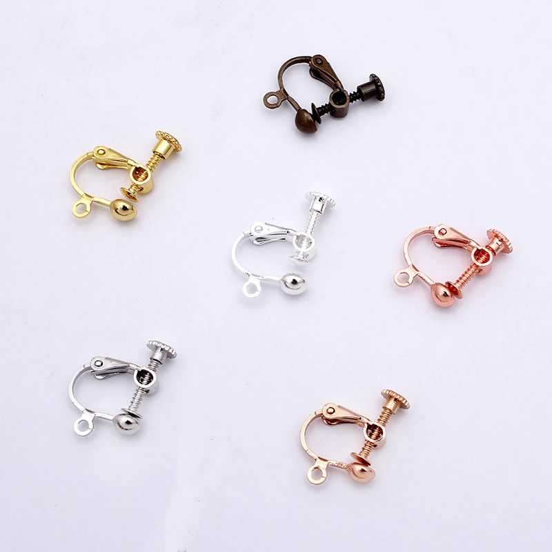 Застежки для сережек застежки сделай сам из меди цвет под розовое золото серебро