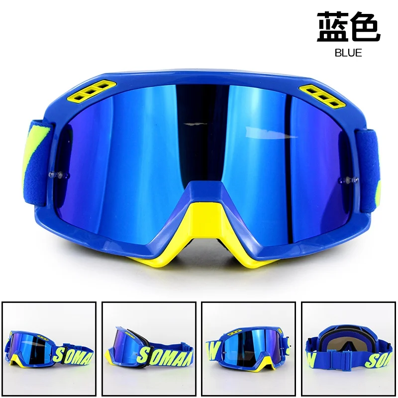 okulary Brand New Motorcycle Helmet Goggle Sweat-absorbent Motocross Glasses Motor Bike Racing Gafas lunettes anteojos