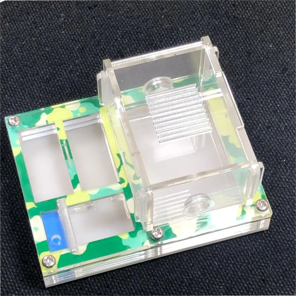 MINI DIY Acrylic Flat Ant Farm Ant Nest with Feeding Area Ant House for Queen Ant laying eggs Anthill with Moisturizing zone - Цвет: summer
