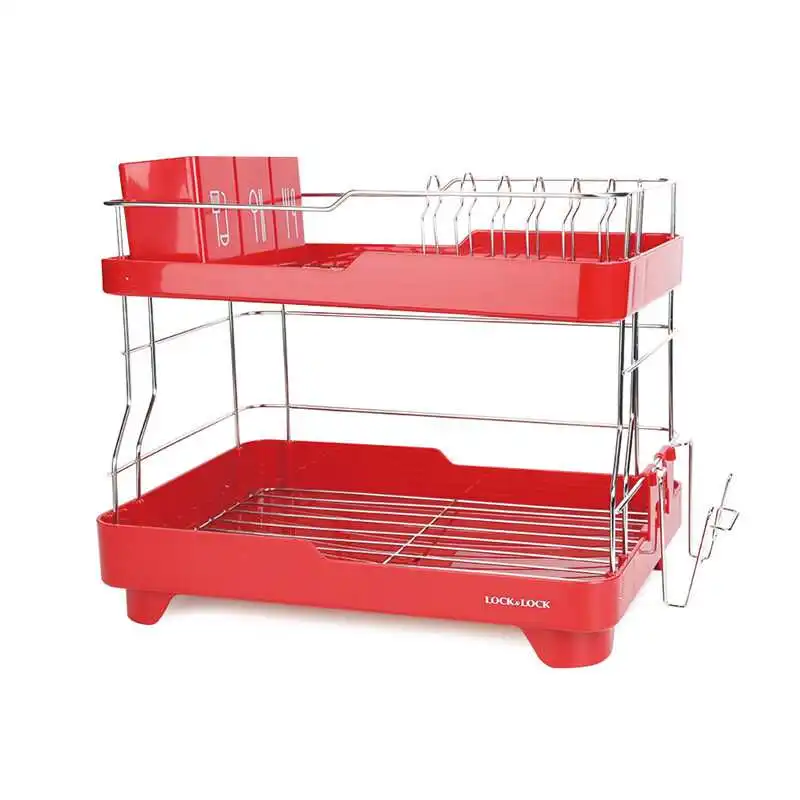 

Korean Layer Hanging Rack Stainless Steel Tableware Drain Rack Kitchen Storage Rack Sink Rack