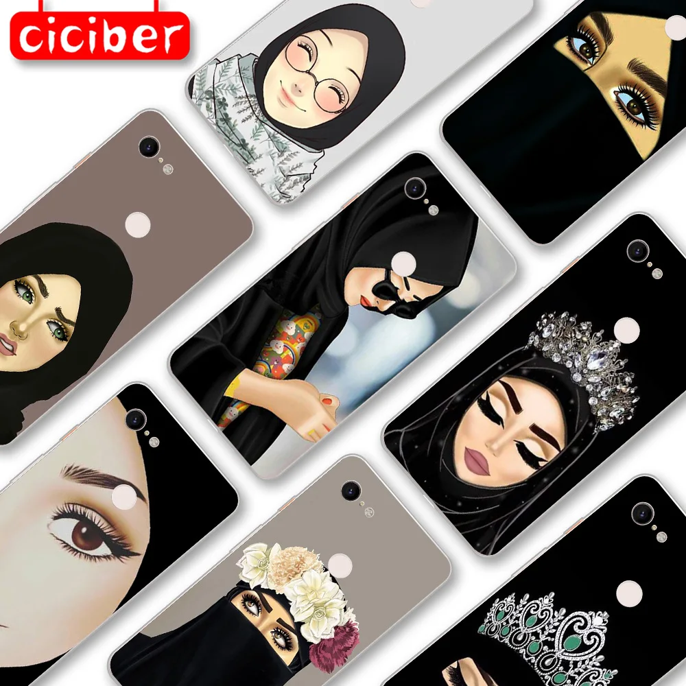 

Islamic Muslim Girl Case For Google Pixel 4 5 3 2 XL Cover for Pixel 3a 4a XL Soft Silicone TPU Shockproof Protect Phone Fundas