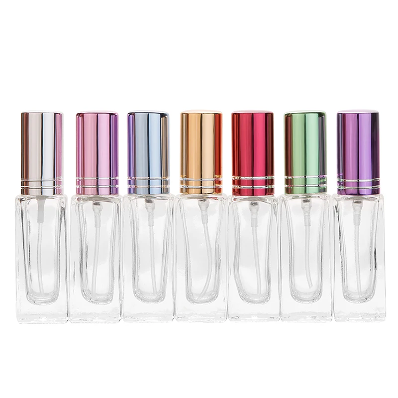 

MUB - 7ml Glass Perfume Bottle With Sprayer Atomizer Aluminum Pump Perfume Refillable Glass Bottles Atomizer Empty Container