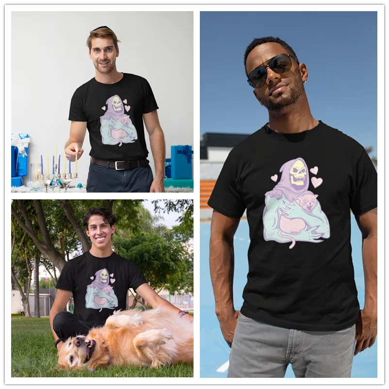 Мужская футболка с принтом Мастера Вселенной 100 хлопок размеры до 4xl|Мужские