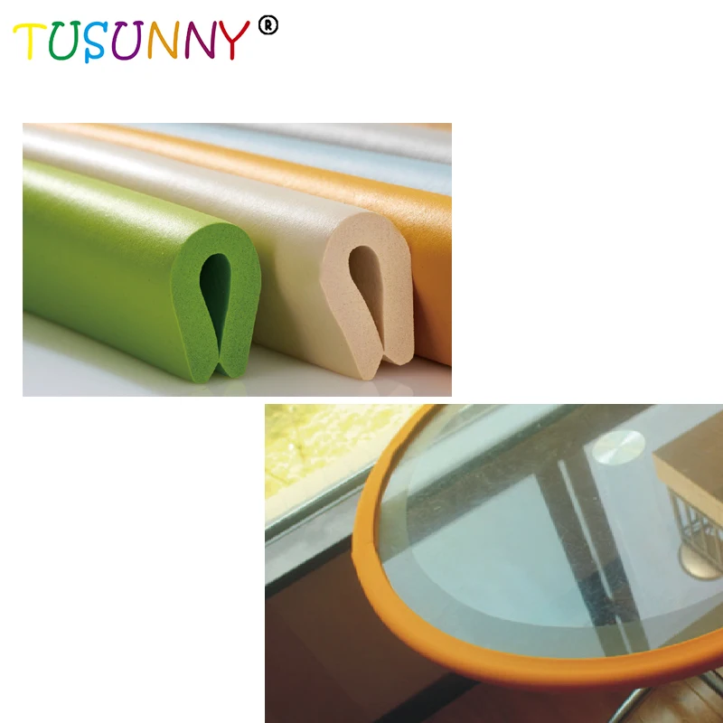 TUSUNNY 'U' Стиль 2 м бампер полоса защитный уголок для детей протектор стеклянный край стола угловая Защита стол подушка для мебели полоса