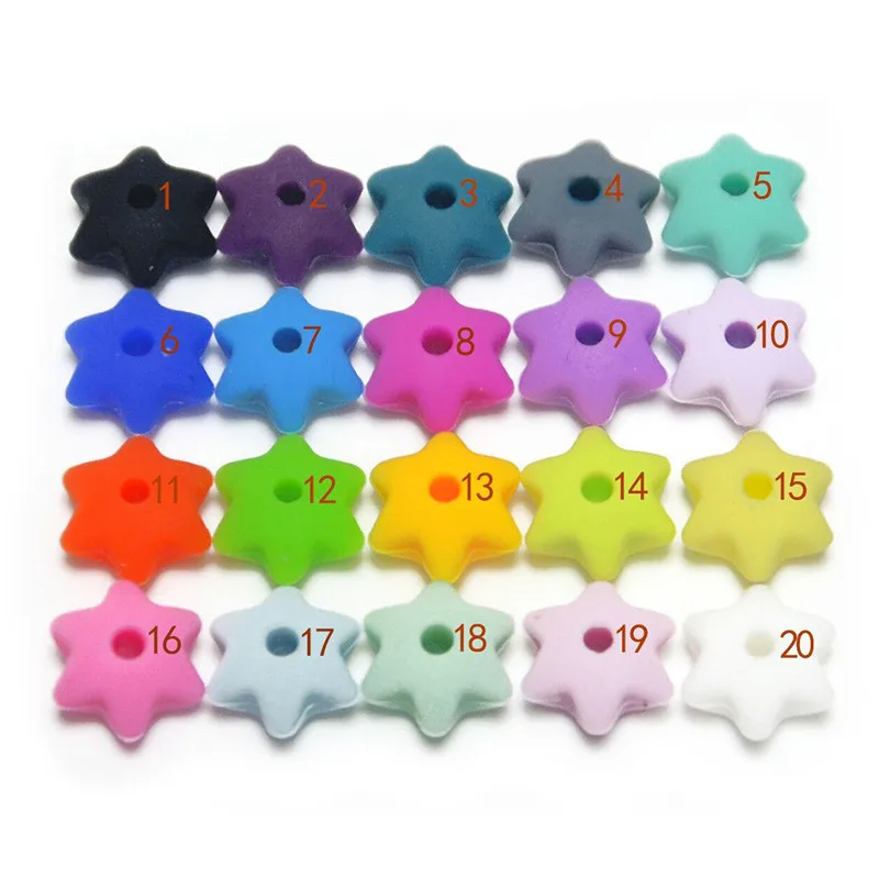 10 шт. Детские Силиконовые Прорезыватели для зубов бусины еды аксессуары