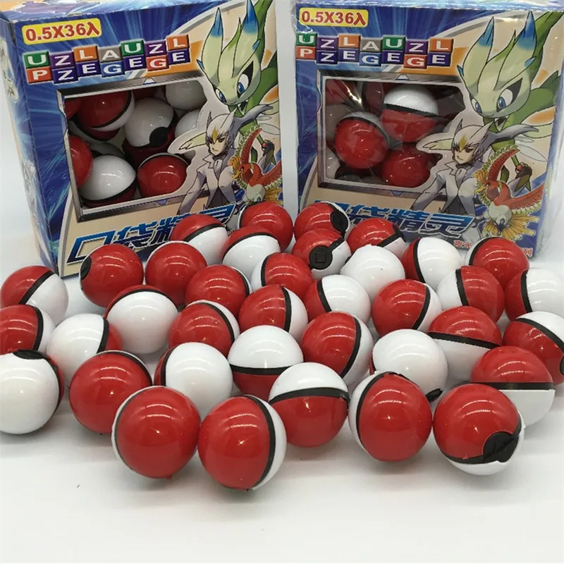 36 шт./кор. аниме игры Pokemon карманные мяч с одним питомец кристаллами спири и 2 шт.