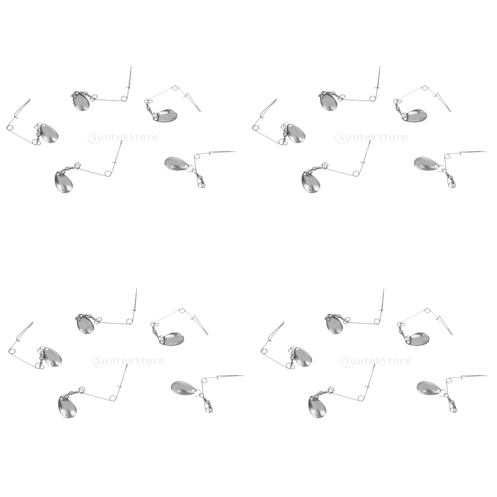 20 шт. лезвие спиннера гладкие ложки буровые блесны Спиннербейт 0 6 мм | Спорт и