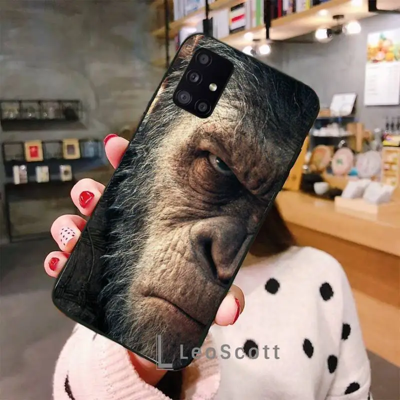 

Orangutan lion tiger Phone Case For Samsung A50 A51 A71 A20E A20S S10 S20 S21 S30 Plus ultra 5G M11