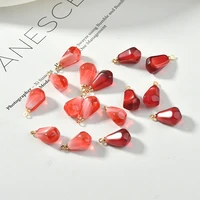 interesting fruit pomegranate seed resin pendant diy japanese handmade jewelry earrings accessorie