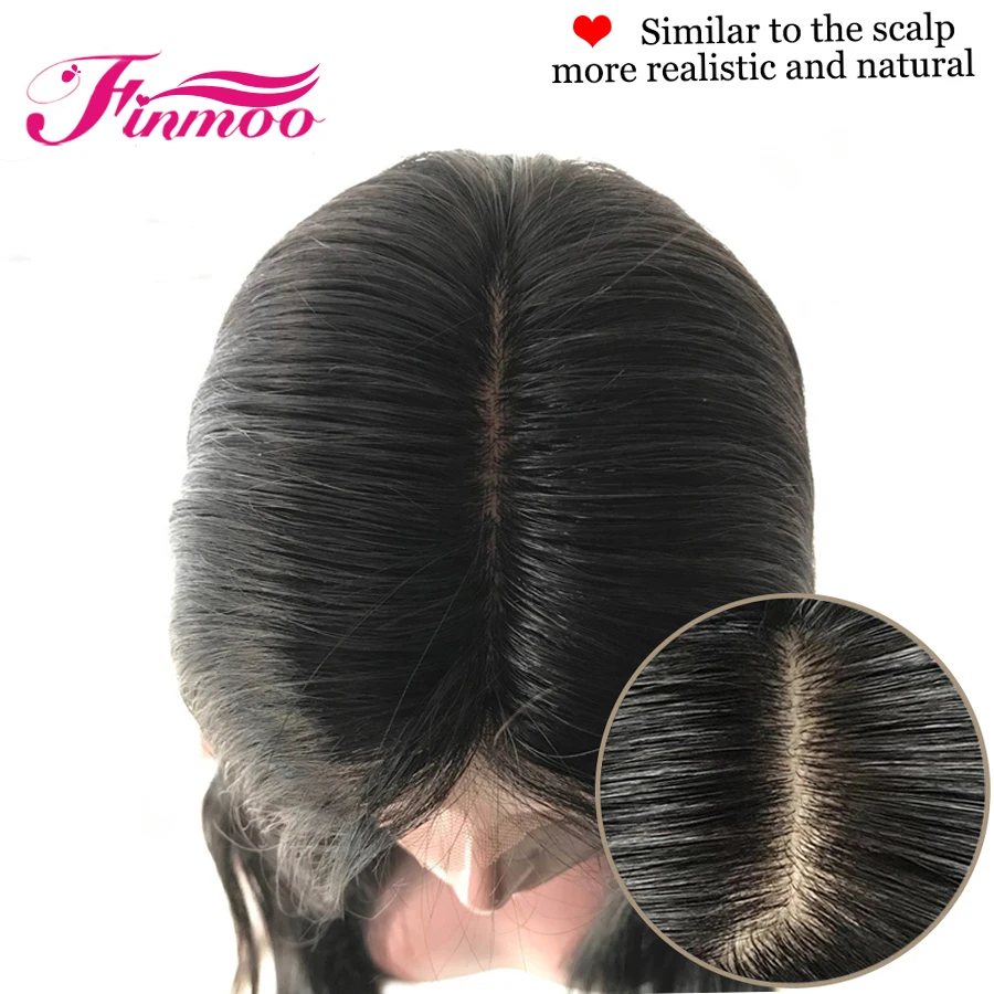 Прямые Парики Yaki из человеческих волос на шелковой основе предварительно