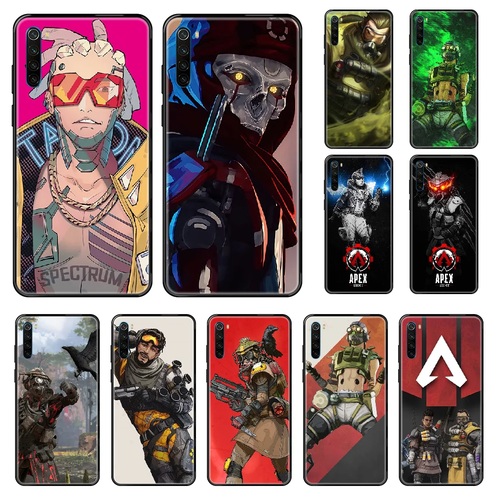 

Hot Game Apex legends Phone case For Xiaomi Redmi Note S2 4 5 6 7 8 A S X Plus Pro black trend funda soft bumper fashion back