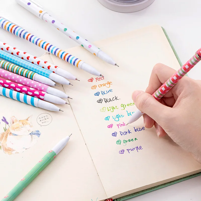 10 шт. гелевые ручки сделай сам цветные художественные для журнала шариковая