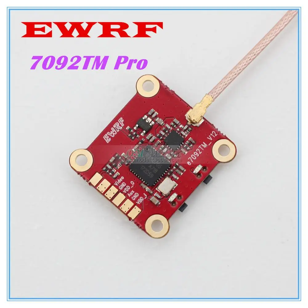 D./ EWRF 7092TM Pro 5 8G 40CH 25/200/500mW регулируемый U.FL FPV передатчик Pitmode OSD Настройка VTX запасная