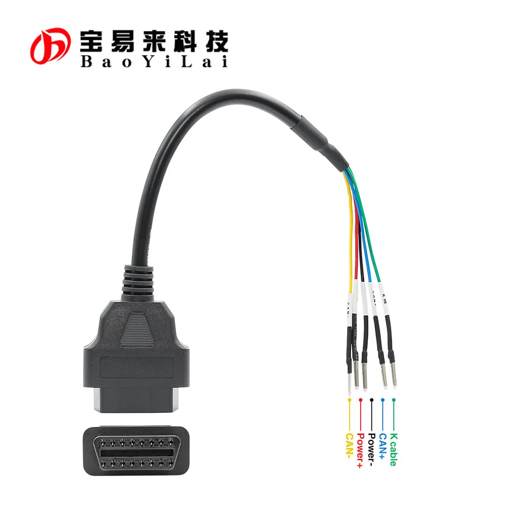 16-контактный разъем OBD для диагностики перемычек k + can |