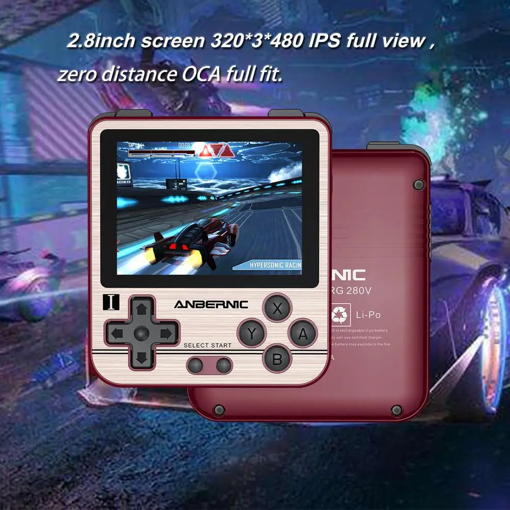 

Retro Game Console RG280V Practical Multifunctional Hand-held Gaming Device Player Smart Electronics 32G 64G 128G 2100mh