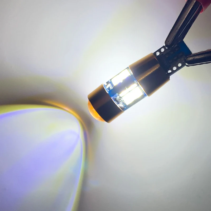 Автомобильная 19led маленькая лампа T10 3030 W5W 12V 5W яркий без светильник с линзой