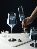 nordic starry sky goblet crystal red wine glass wedding cocktail glasses champagne cups rainbow home bar utensils