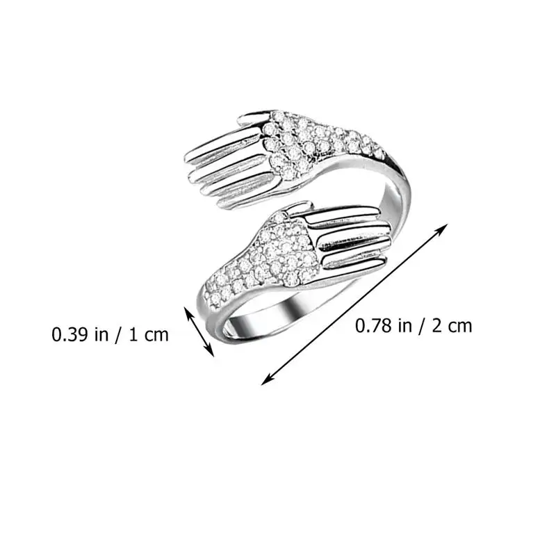 

1 Pair Couple's Copper Ring Decorative Finger Ring Male Female Finger Jewelry