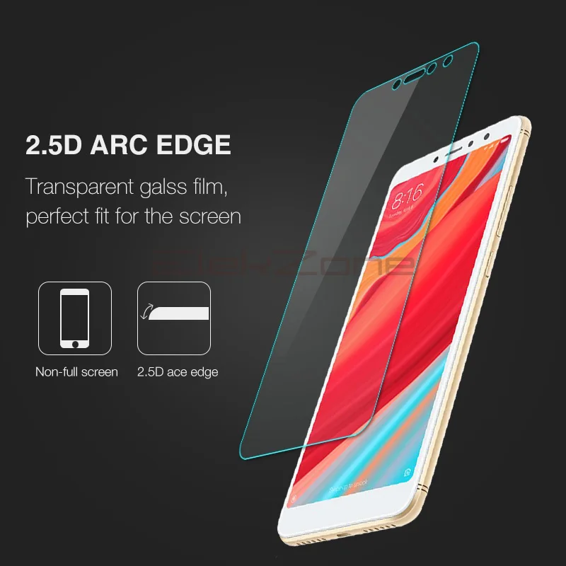 Защитное стекло закаленное для Xiaomi Redmi Note 8T 8 7 5 6 Pro 5A Prime S2 GO K20 HD 3 шт.|Защитные