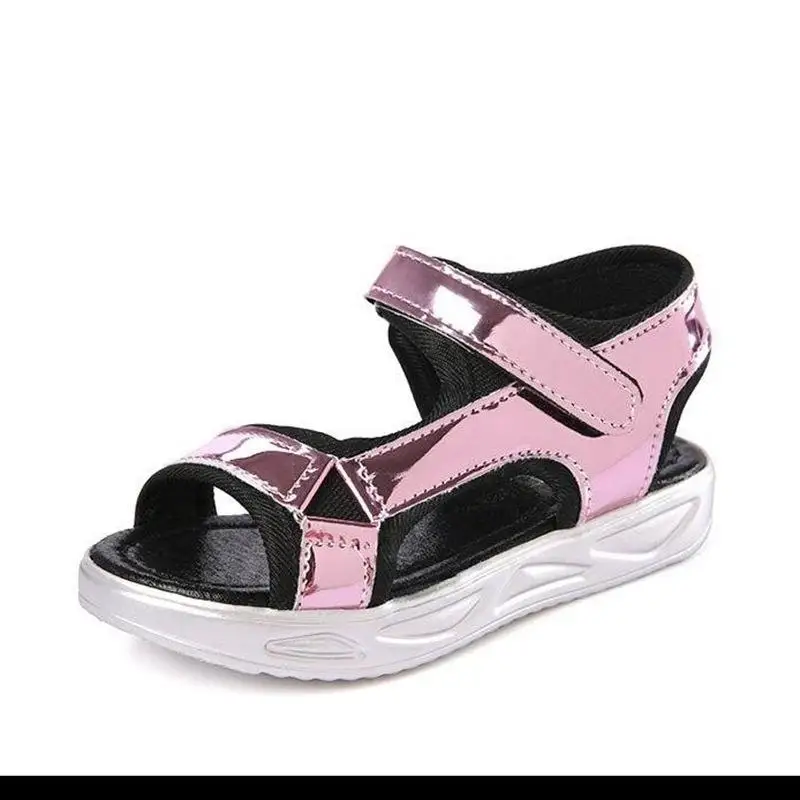 Новые летние детские сандалии для девочек и мальчиков Пляжные Тапочки малышей