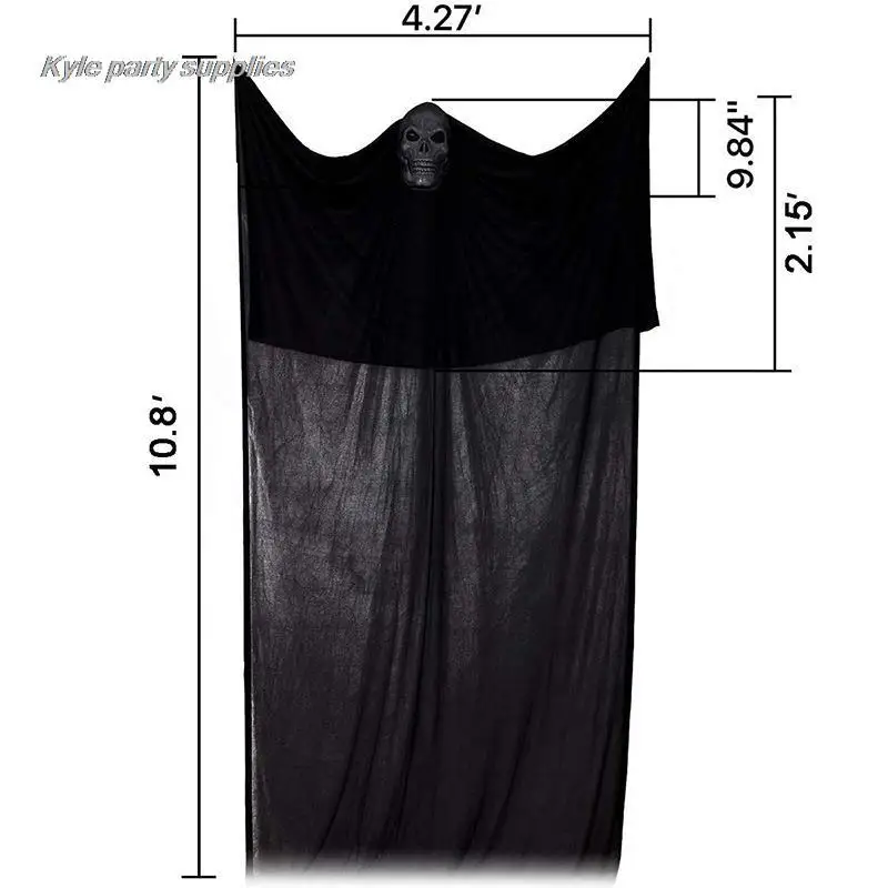 Светящаяся маска Призрака с голосовым управлением украшение для двери на