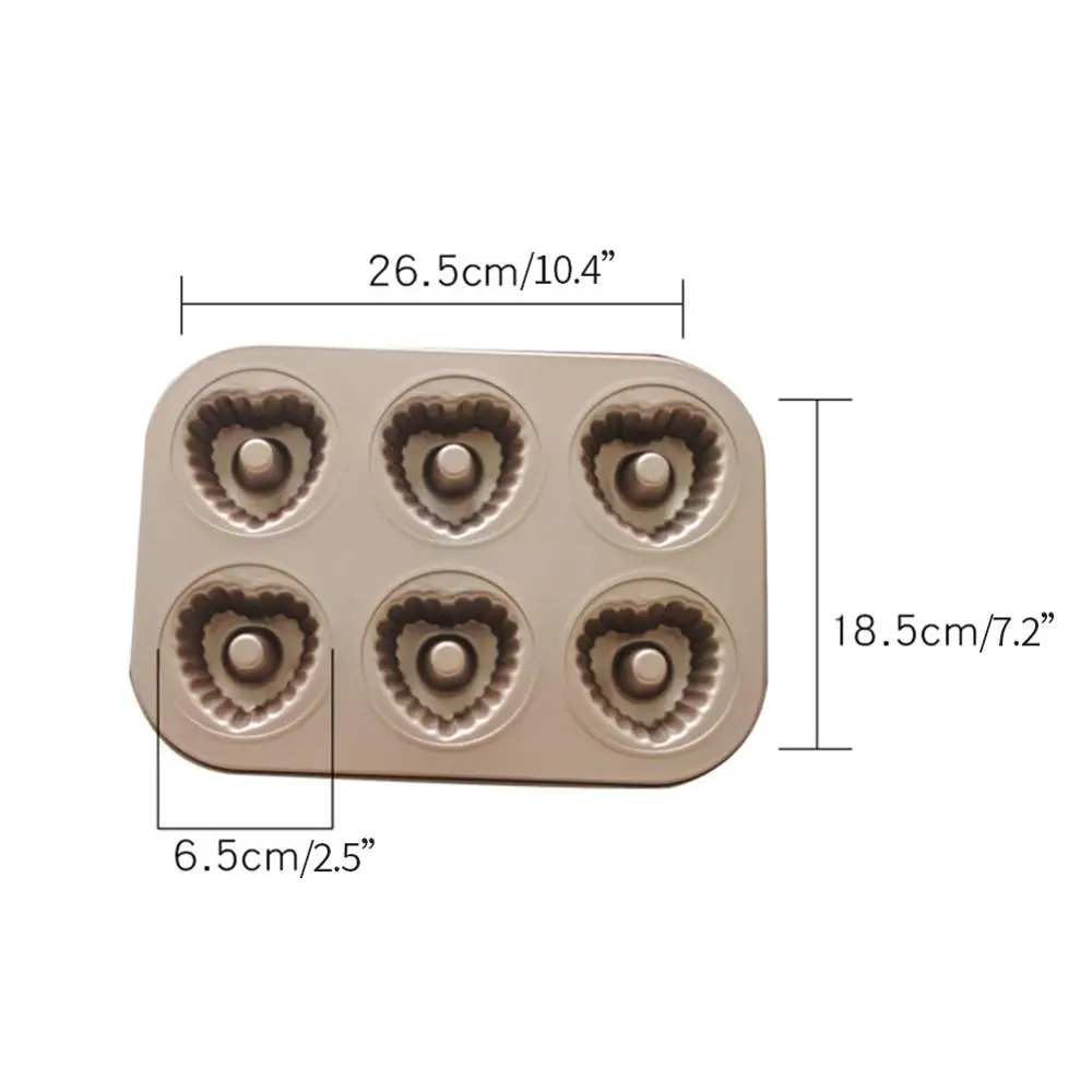 6 отверстий пончик форма печенье антипригарная для пончиков печь выпечки лоток