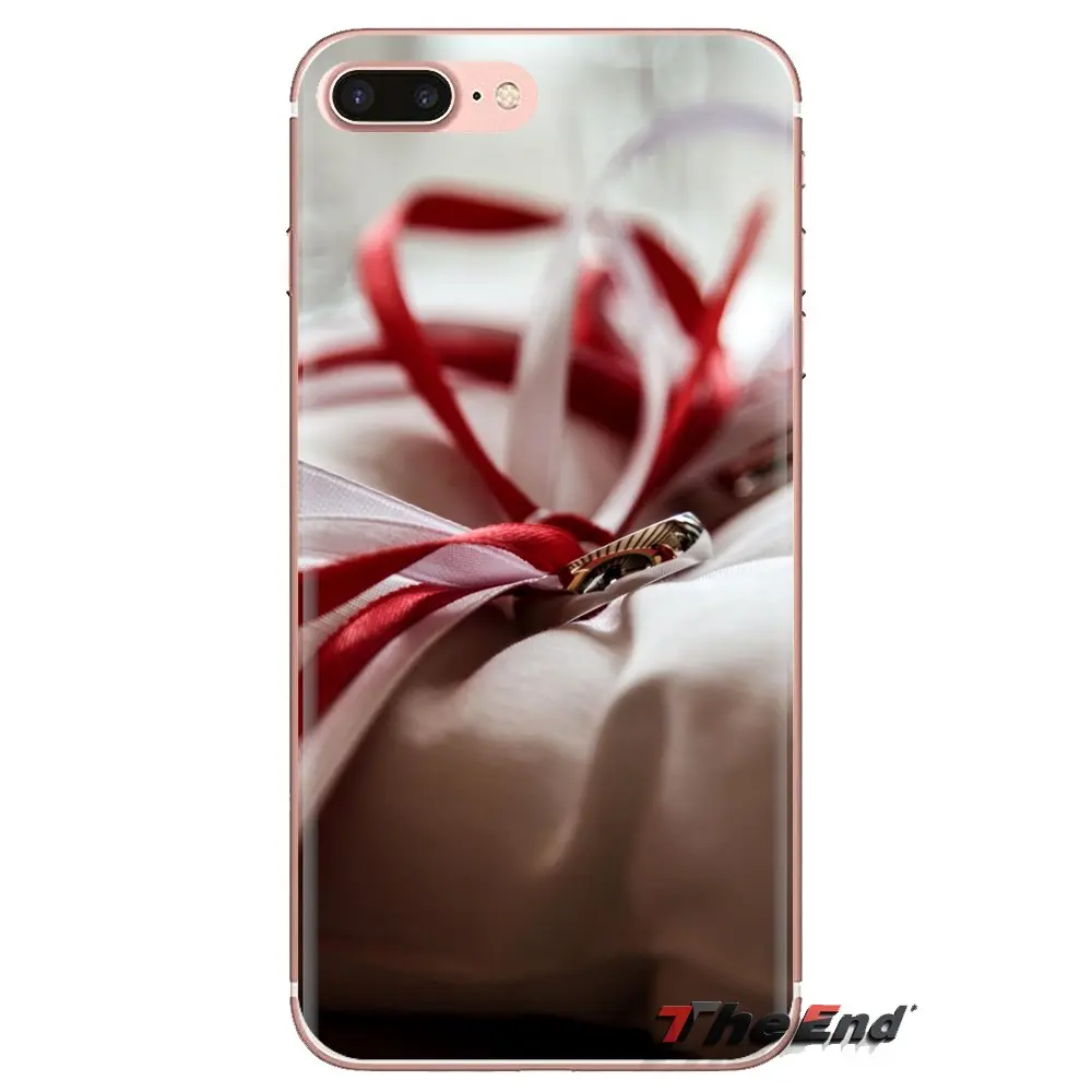 Праздничная Свадьба для iPhone XS Max XR X 4 4s 5 5S 5C SE 6 6S 7 8 Plus samsung Galaxy J1 J3 J5 J7 A3 A5 прозрачный