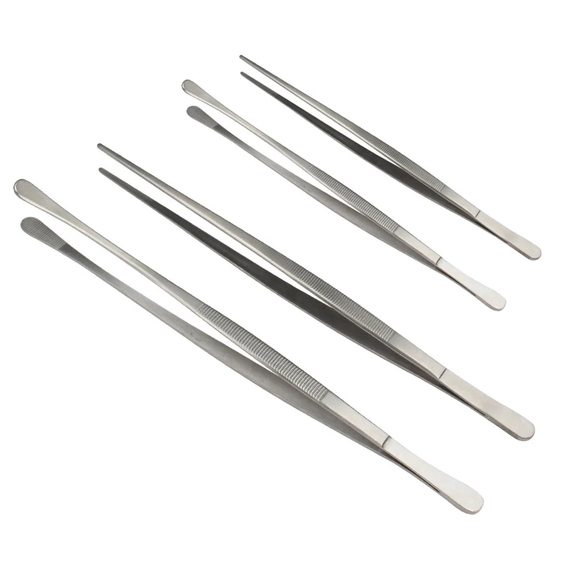 

1PCS Kitchen Gadgets BBQ Barbecue Tongs Food Tongs Food Clip Stainless Steel Long Tweezers Clip Barbecue Buffet Restaurant Tools