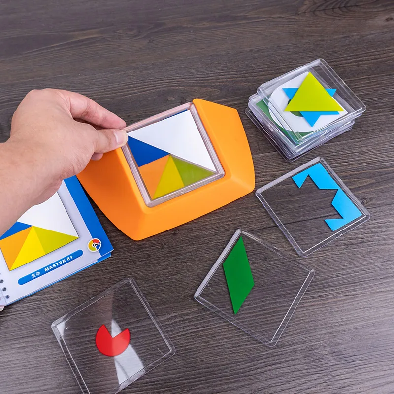 100 игра-головоломка с цветным кодом танграмма головоломки игрушки для детей