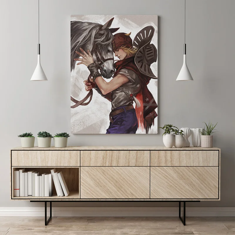 

JoJo's Bizarre Home Decoration Canvas Paintings Japan Anime Pictures Wall Print Modular Poster No Framework Artwork Living Room