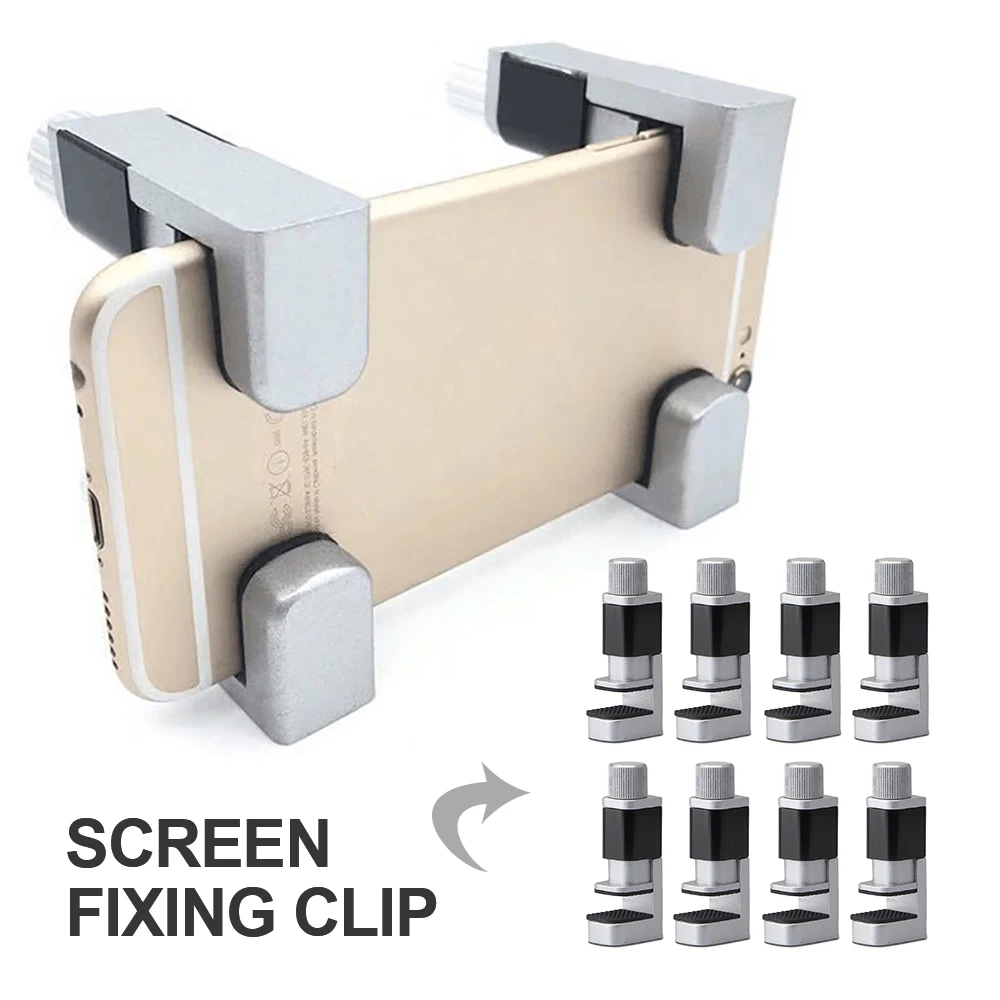 

8pcs Mobile Phone Tablet Screen Fixing Clip Tilting Screen Bonding Clip Digital Product Clamping Screen Fixing Device