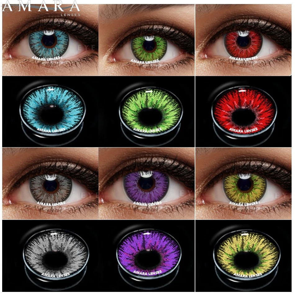 

AMARA Color Contact Lenses For Eye Anime Cosplay Masquerade VampireColored Lenses Multicolored Lenses Contact Lens Beauty Makeup