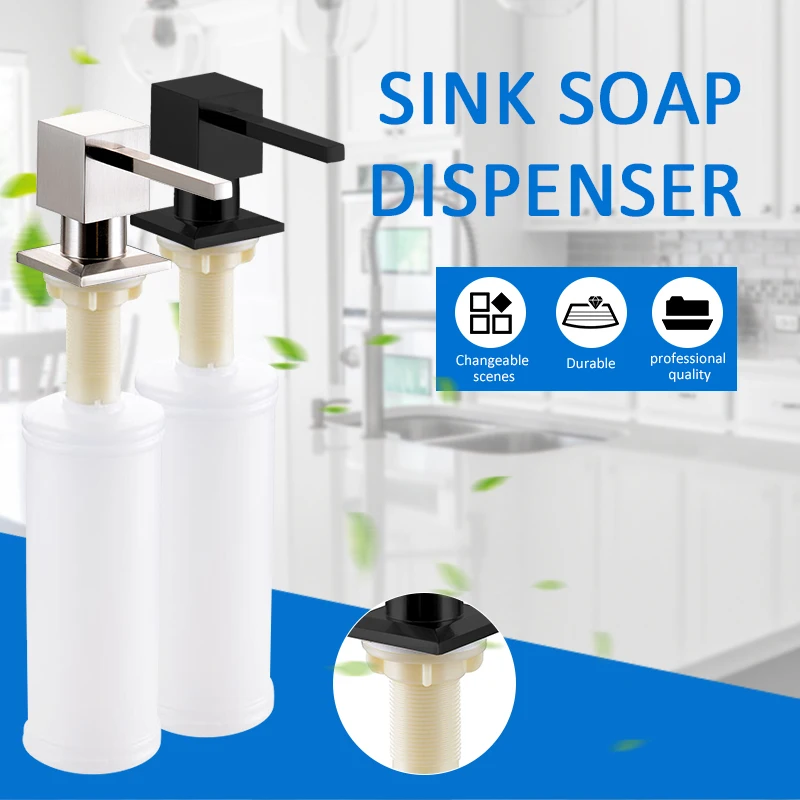 

Soap Dispenser Kitchen Sink Tap Washroom Basin Shower Lotion Liquid Shampoo Pump Soap Dispensers Kitchen Sink Accessories