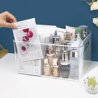 clear makeup face mask organizer cosmetic holder makeup tools storage box brush accessory organizer box