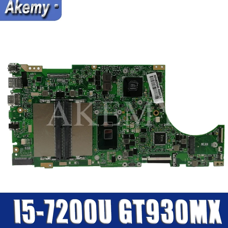 

SAMXINNO для For Asus X510U X510UN X510UR X510URR X510UQ всеобщая плата X510UR материнской платы W/I5-7200U GT930MX