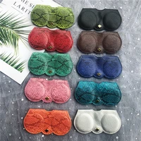 2020 popular serpentine sunglasses cases solid color sunglasses bag glasses protective sleeve pu leather glasses case