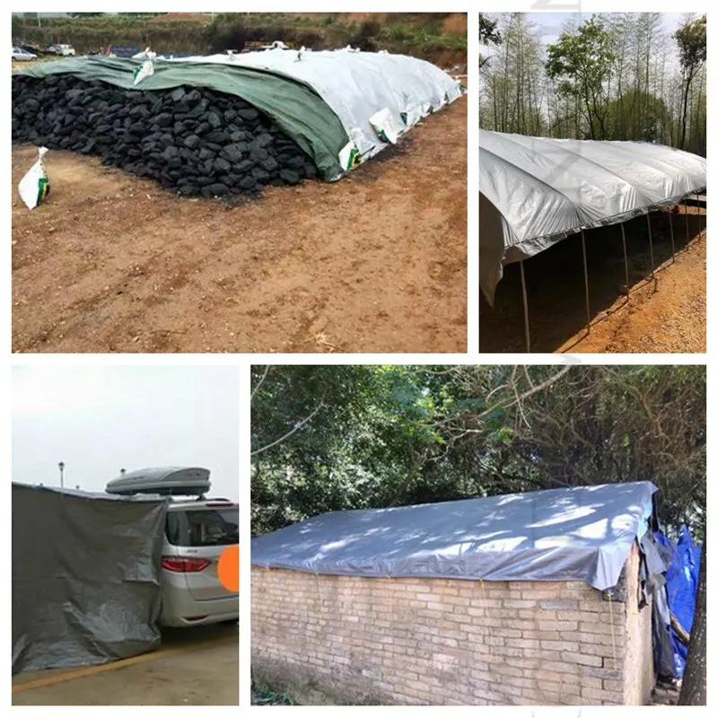 Утолщенный PE брезент Непромокаемая ткань уличный навес из парусины