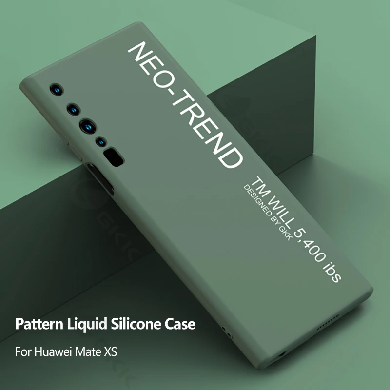 Чехол GKK для Huawei Mate Xs противоударный мягкий чехол с жидким силиконовым узором |