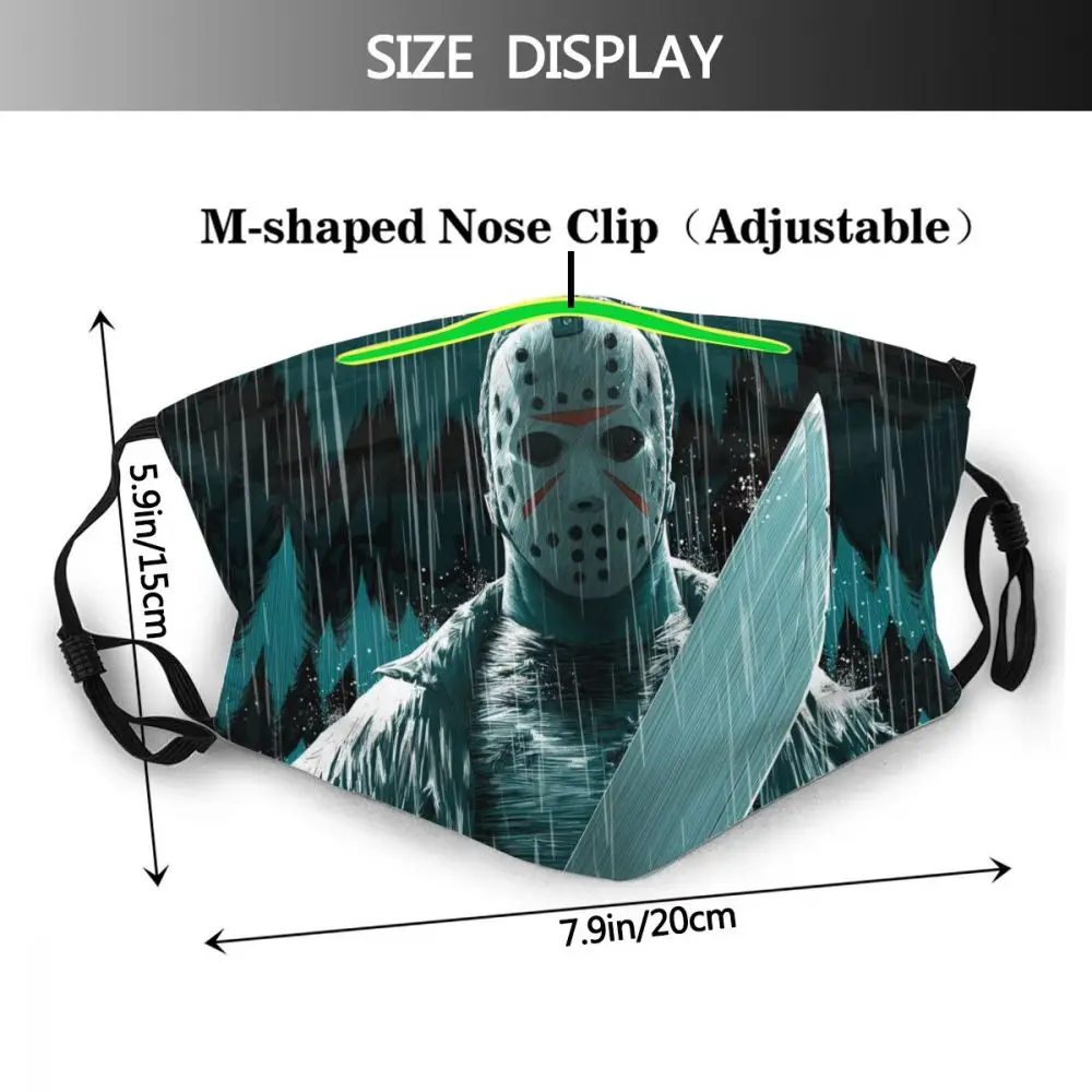 Неодноразовая маска для лица Jason вурхесская Пятница 13-е цельная Пылезащитная