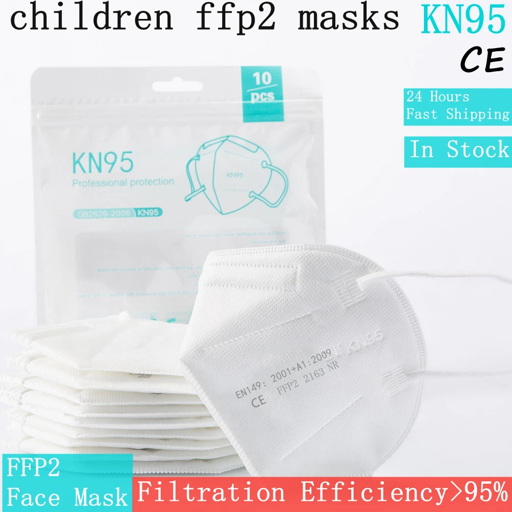 

FFP2 Mascarillas KN95 Kids Mask KN95 Respirator Protective Mouth Mask For Boys Girls Mascarilla Lnfantil Respirator Dustproof