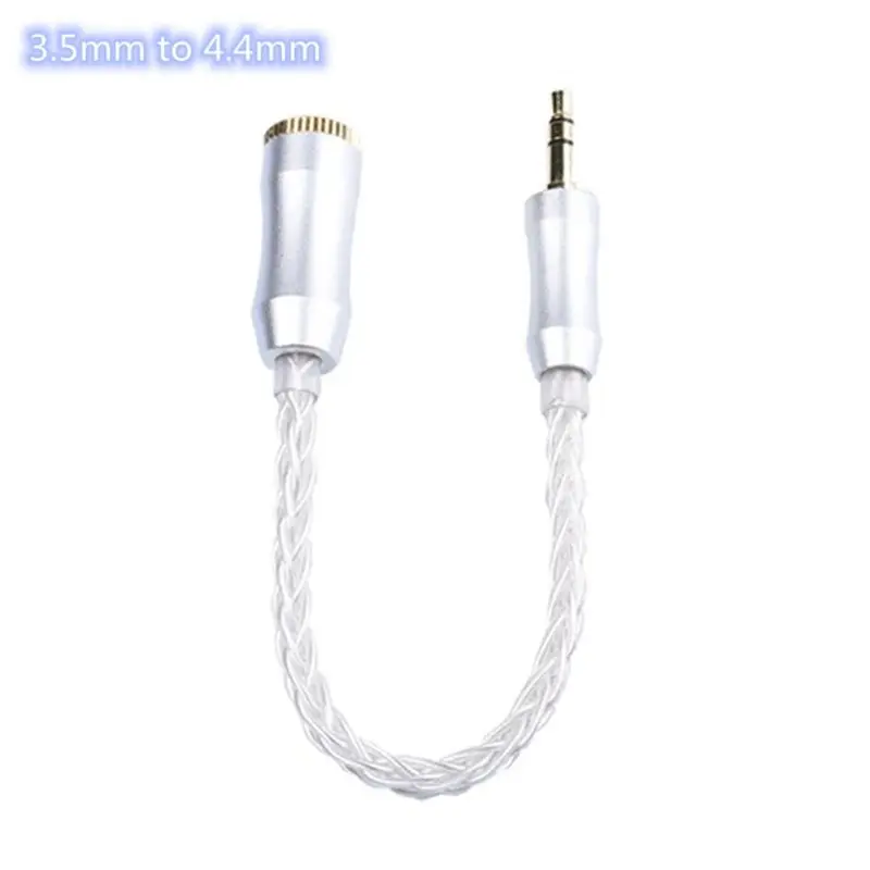 Белый 8 серебряных сердечника Удлинительный кабель 3 5/2 5 мм Мужской до 4 Женский