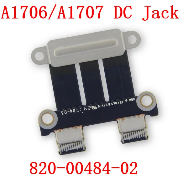 Оригинальный Новый A1706 DC Jack Мощность DC-IN доска 820-00484-02 для Macbook PRO Retina 13 &quot15&quot A1707 2016