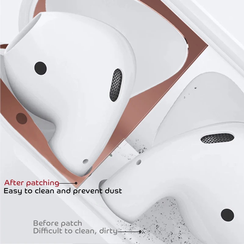 Фото Metal Dust Guard Case Inner Sticker for Airpods 2 1 Skin Protective Stickers Ultra Thin Dust-proof Stiker Airpod Электроника Metal Dust Guard Case Inner Sticker for Airpods 2 1 Skin Protective Stickers Ultra Thin Dust-proof Stiker Airpod Электроника