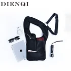 Нейлоновая Наплечная Сумка с защитой от кражи, тонкая мужская тактическая сумка-слинг для одной подмышки, подходит для iPad 9,7 дюйма, кобура, личный карман, мужская сумка