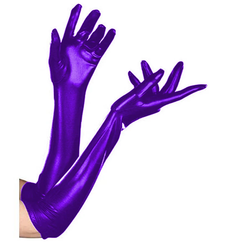 Разноцветные пикантные длинные перчатки с пятью пальцами экзотические унисекс