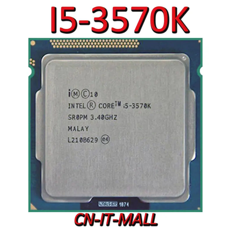

Pulled I5-3570K CPU 3.4G 6M 4 Core 4 Thread LGA1155 Processor