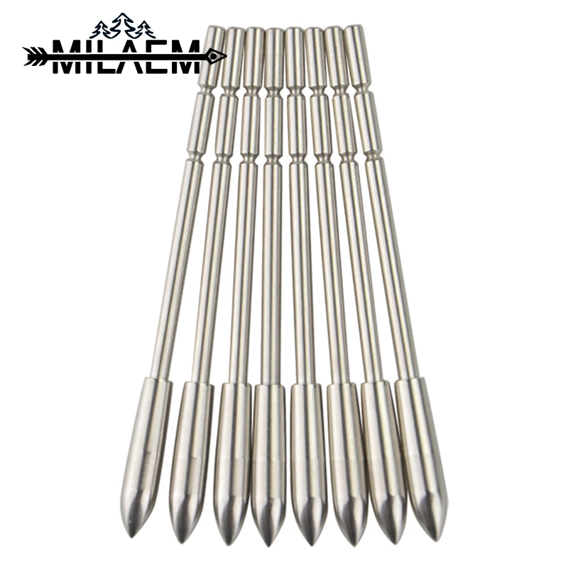 6/12 шт. вставки для стрельбы из лука наконечники 3 2 мм г серебряные карбоновые