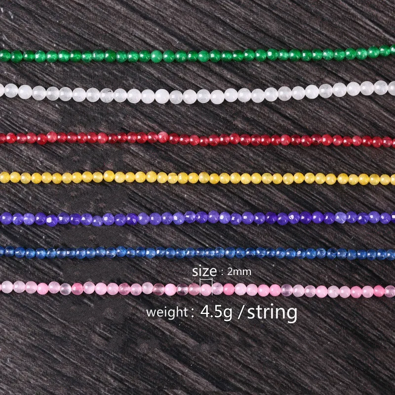 Натуральный кристалл 2 мм женские дикие свободные бусы ювелирные изделия и