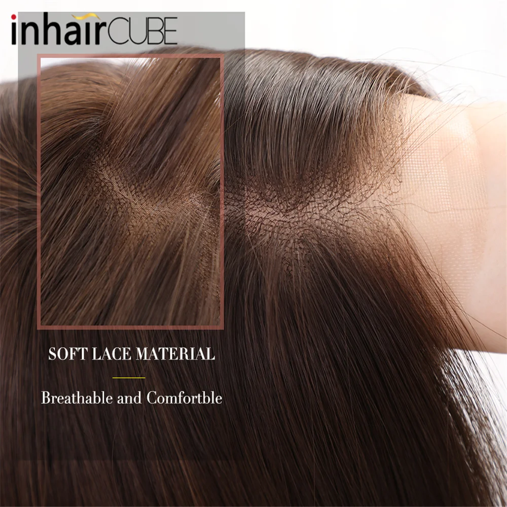 INHAIRCUBE синтетический кружевной передний длинный парик с эффектом омбре