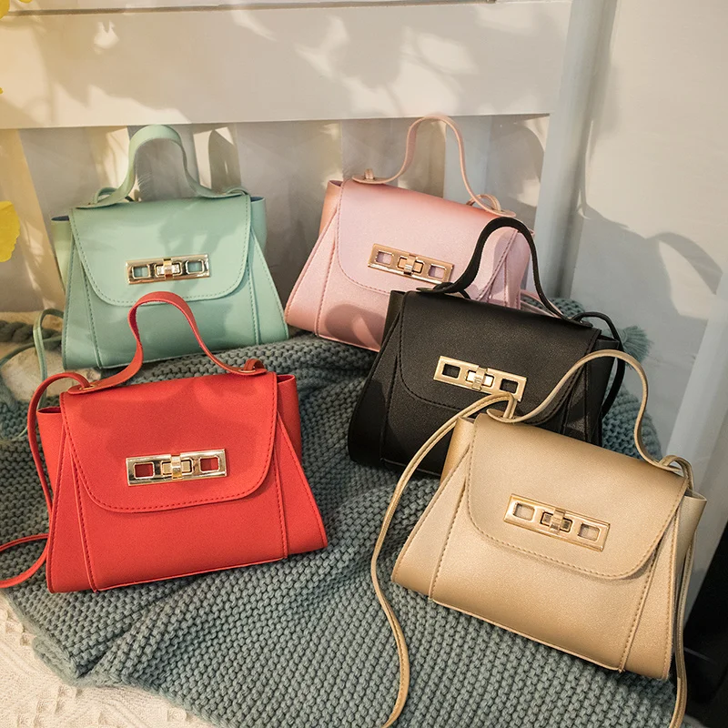 UKQLING Маленькая женская сумка с замком клапаном для девушек слинг мессенджер на